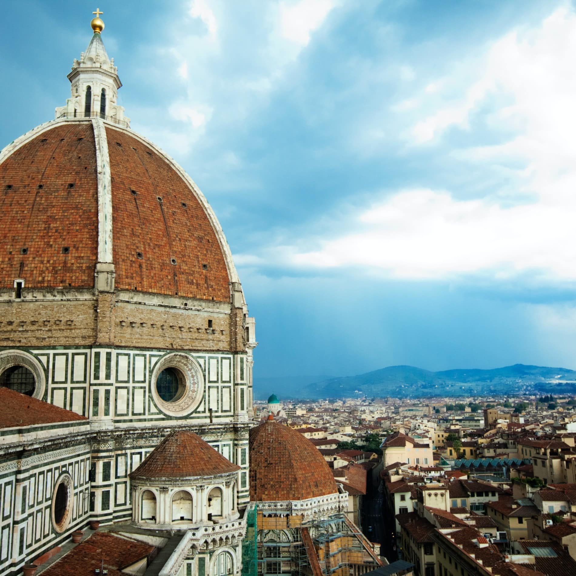Find ferielejligheder i Firenze med en udsigt over byen og den imponerende domkirke.