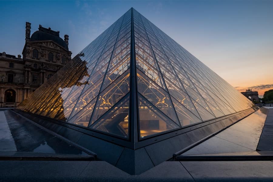 Take a virtual trip to the Louvre in Paris, France.