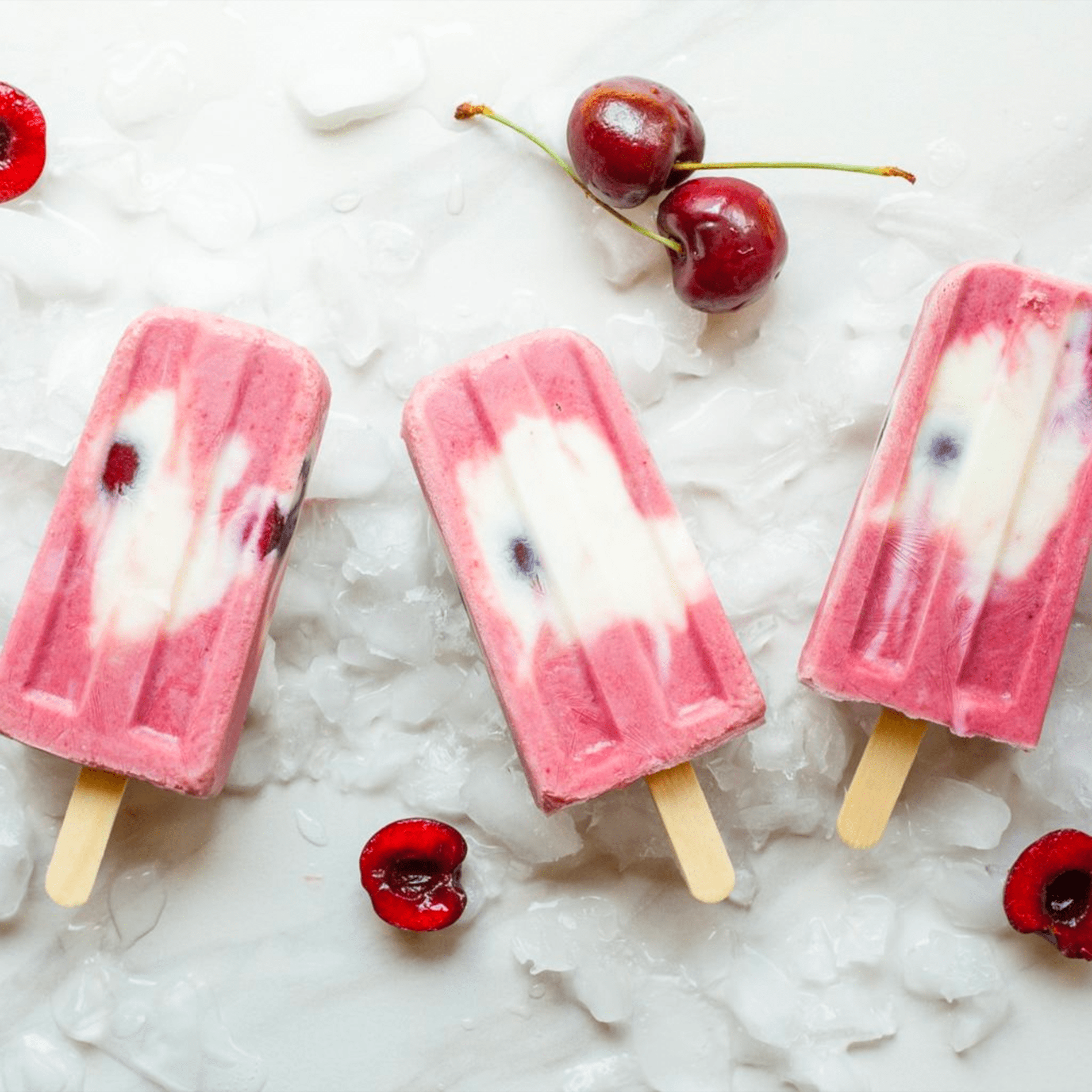 Cherry Plum Ice Pops
