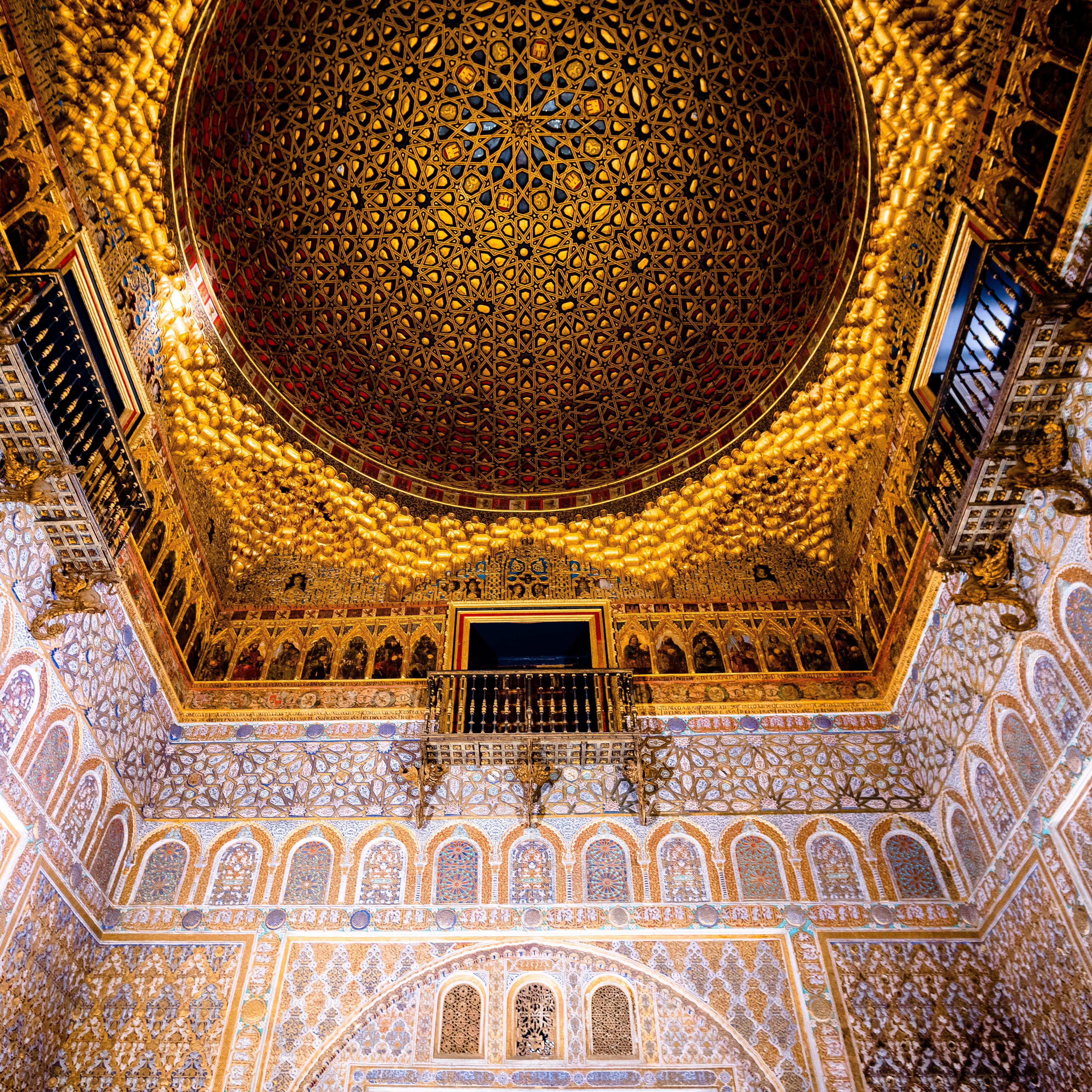 Ceiling of the interior dome in the Royal Alcazar