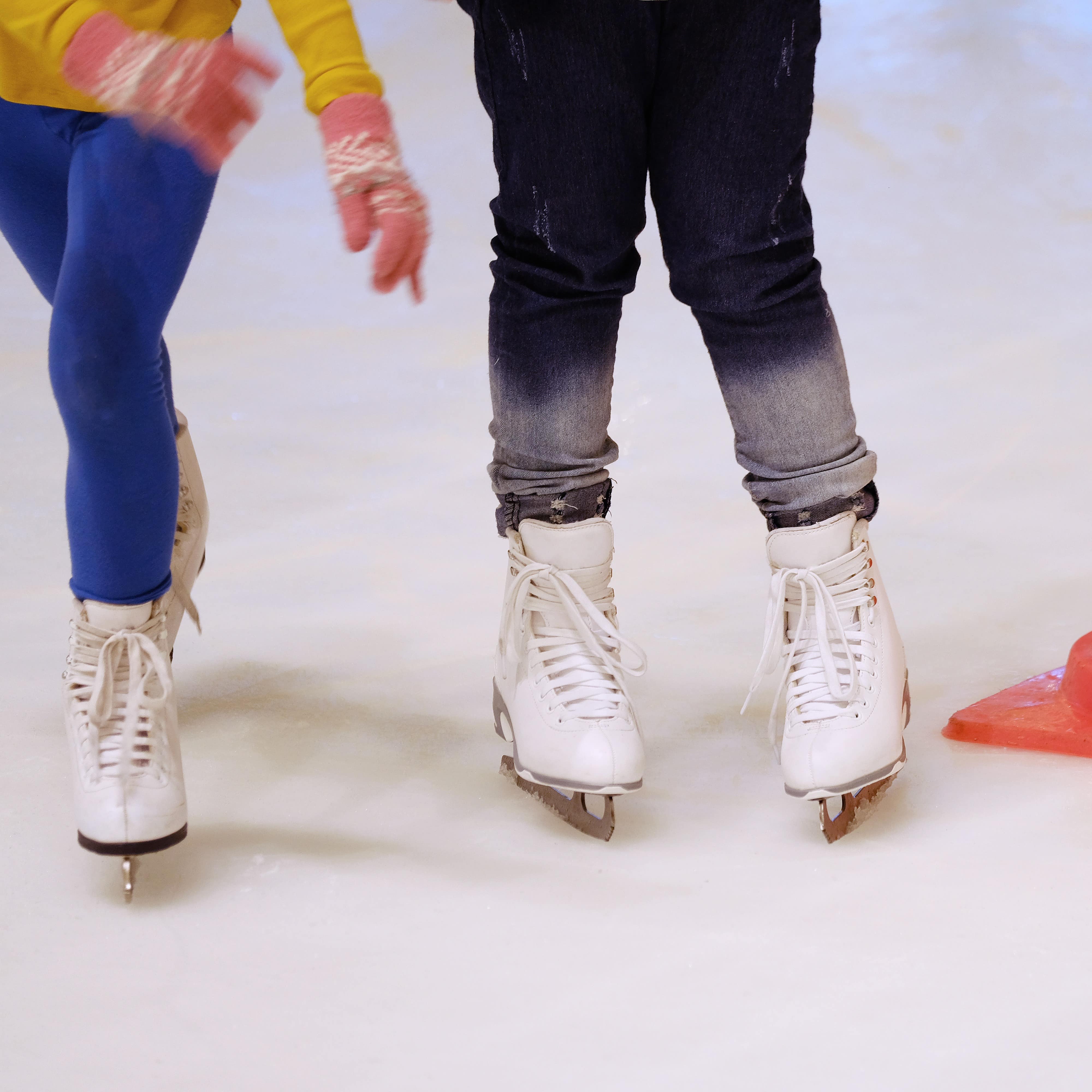 Close-up Ice skating shoe
