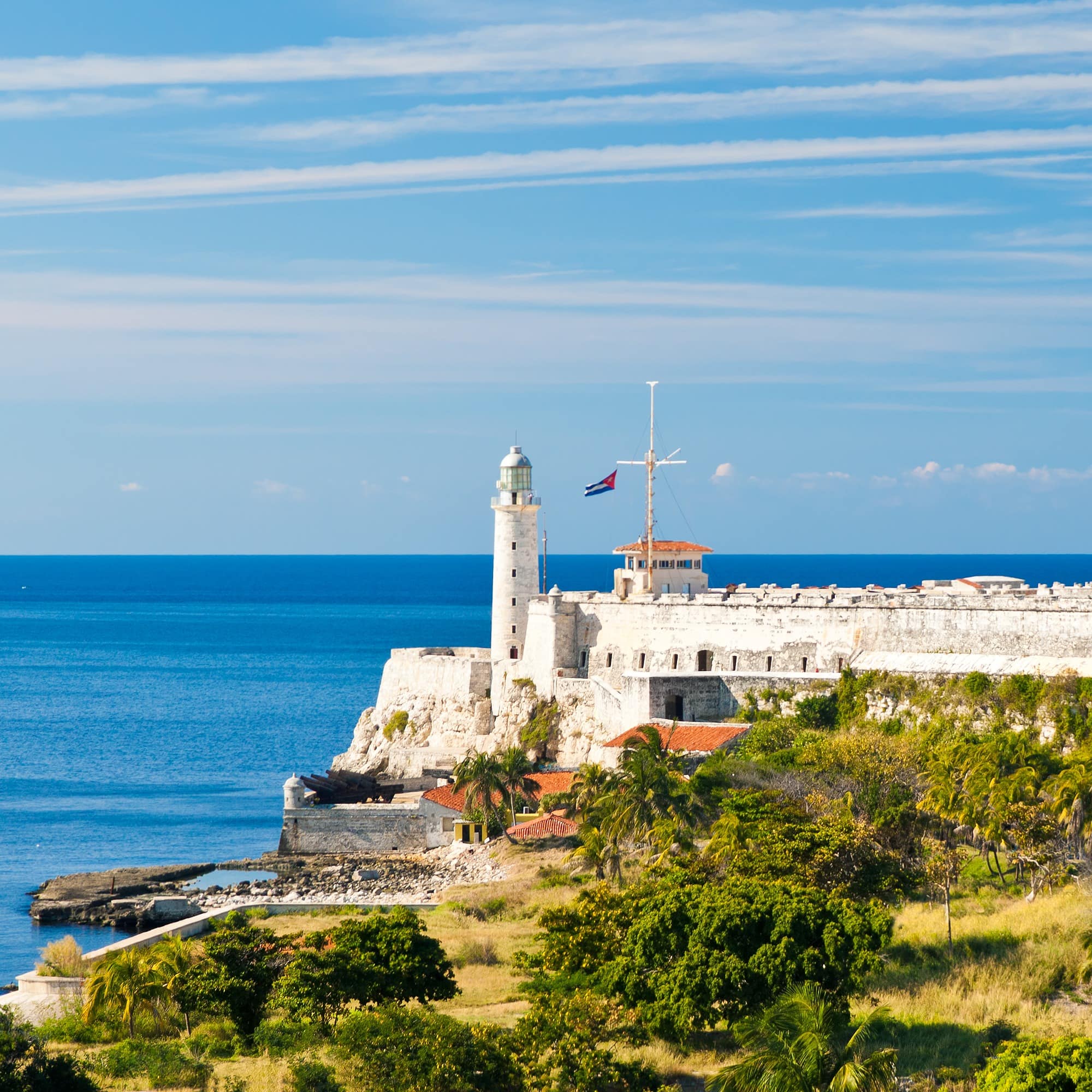 Fortress of El Morro in the bay of Havana