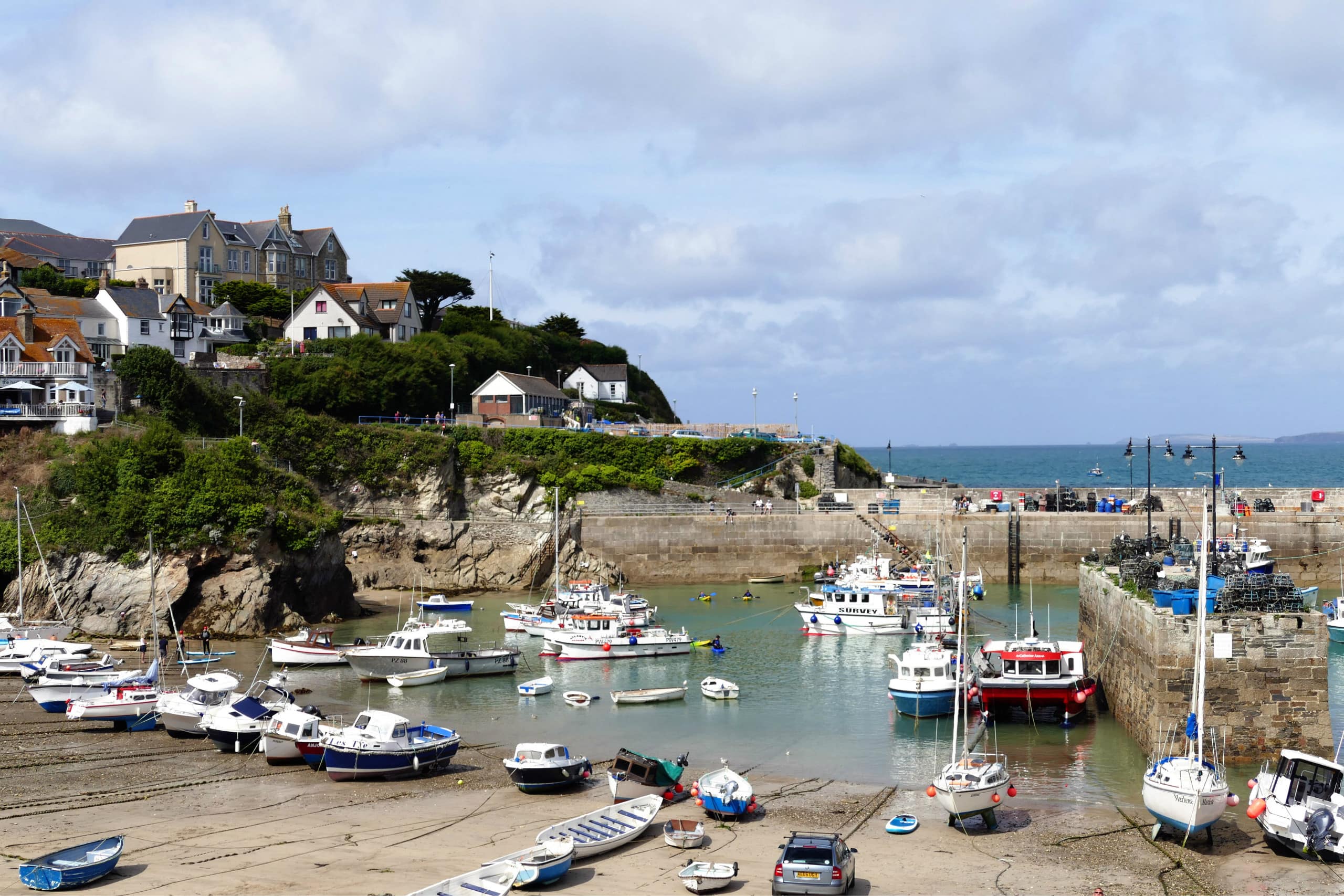 The harbourside of Newquay, Cornwall