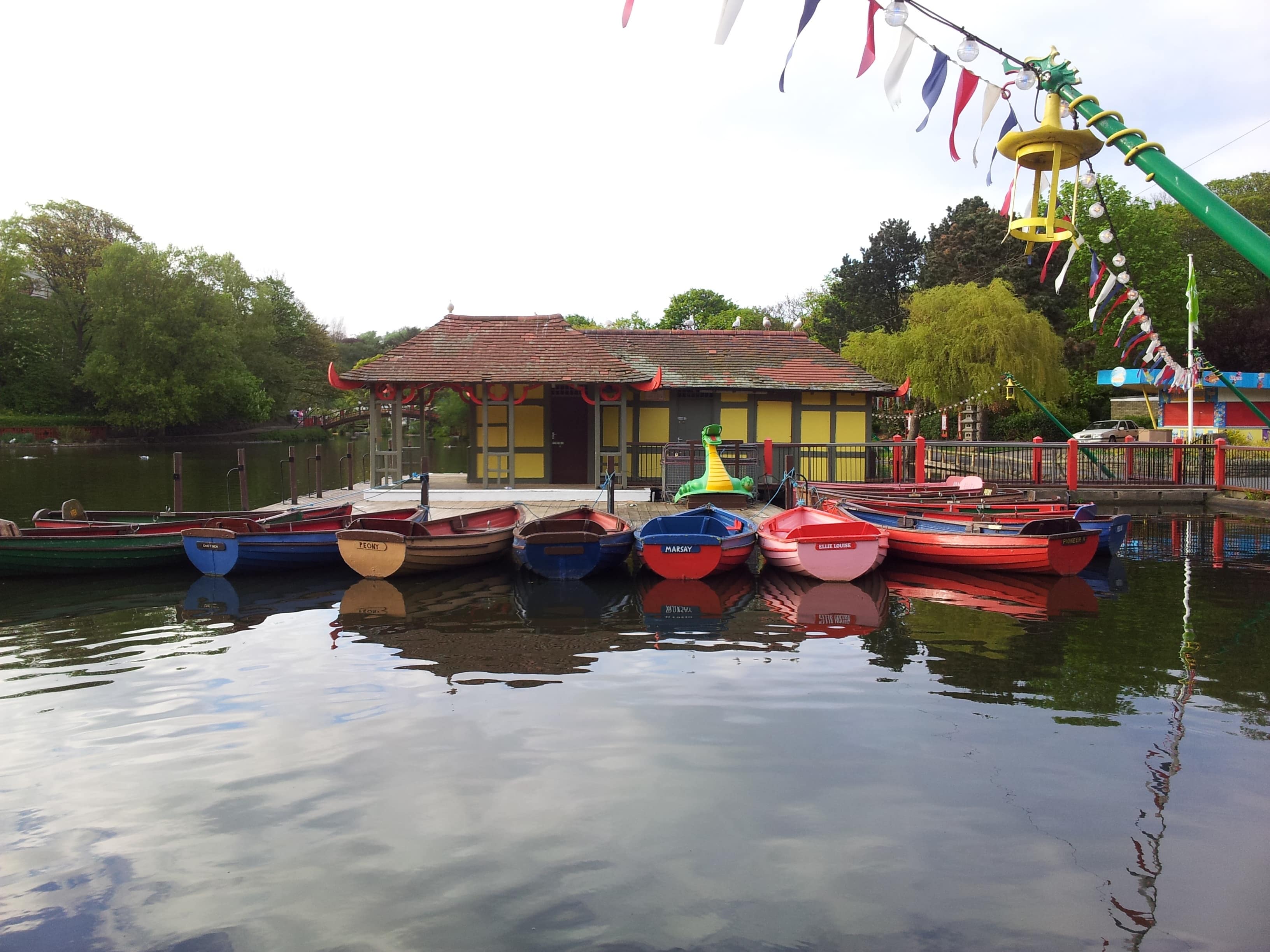 Treat the kids to a boat ride in Scarborough’s peaceful Peasholm Park
