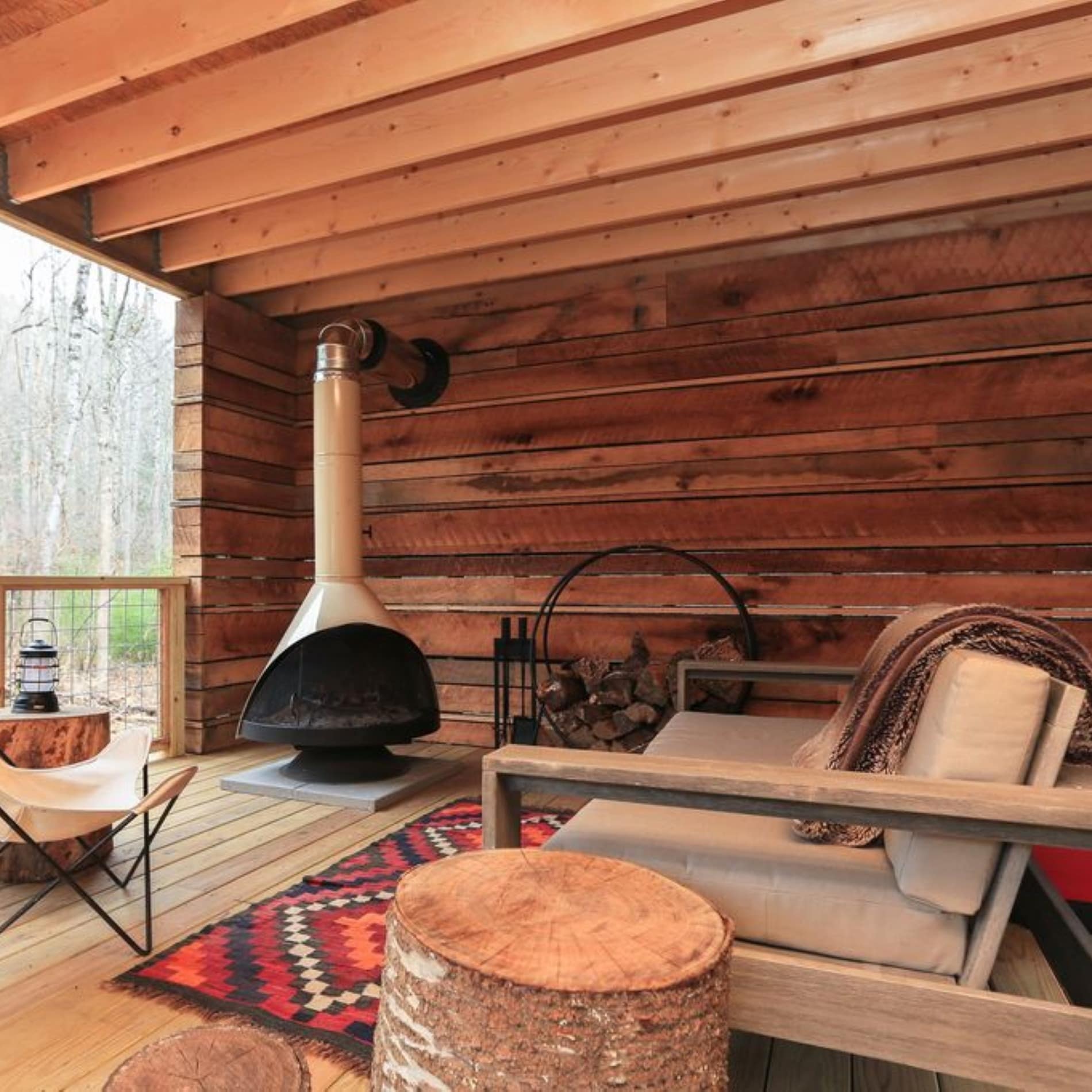 Cabaña de madera de diseño moderno