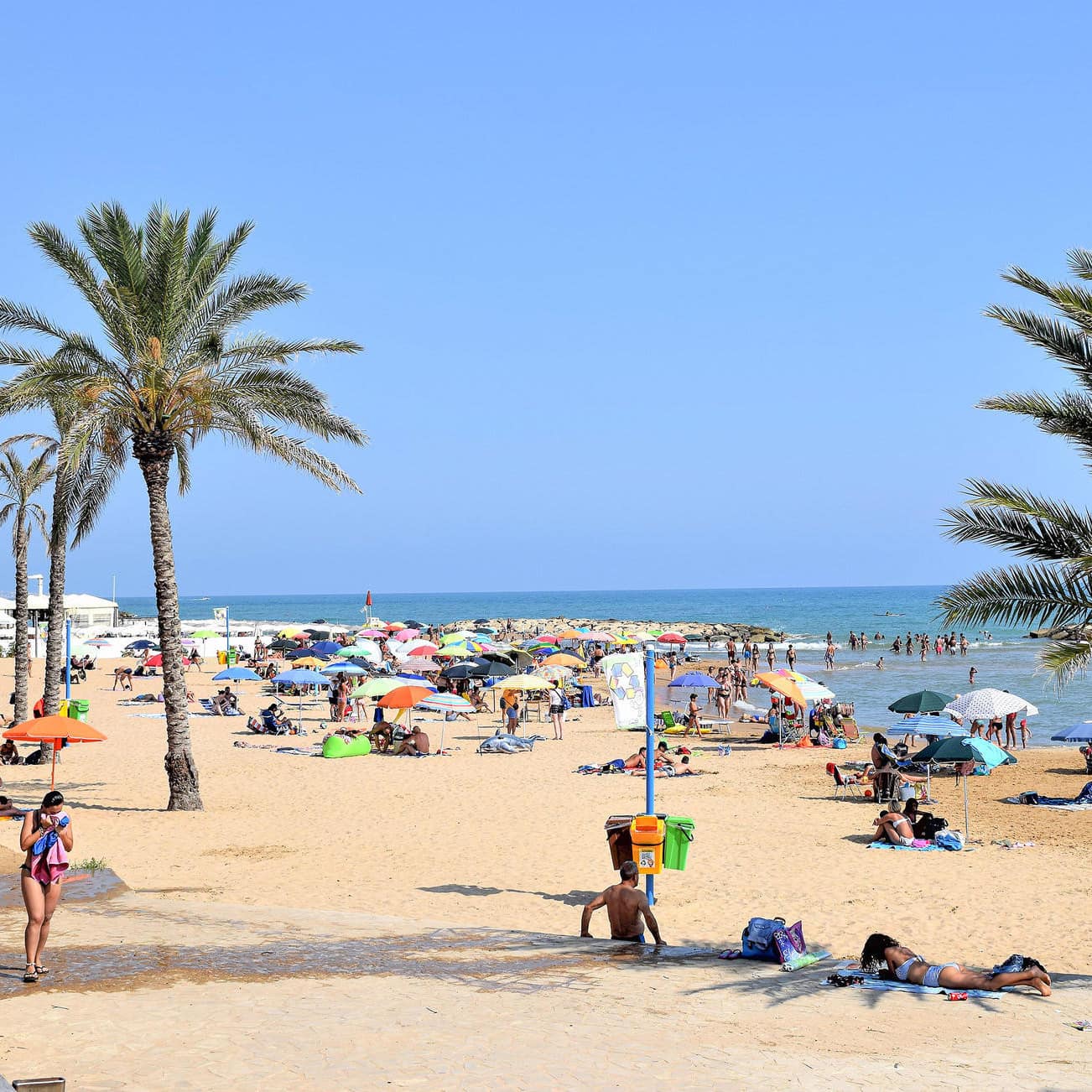 Spiaggia libera a Pozzallo