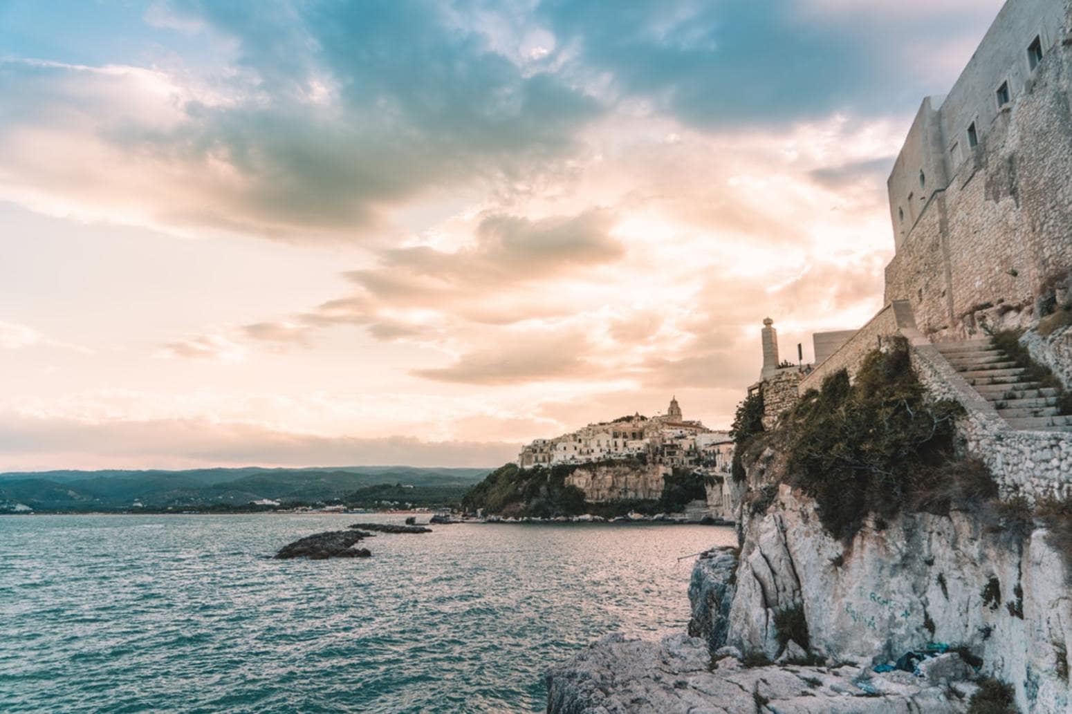 The town of Vieste on Puglia's coast