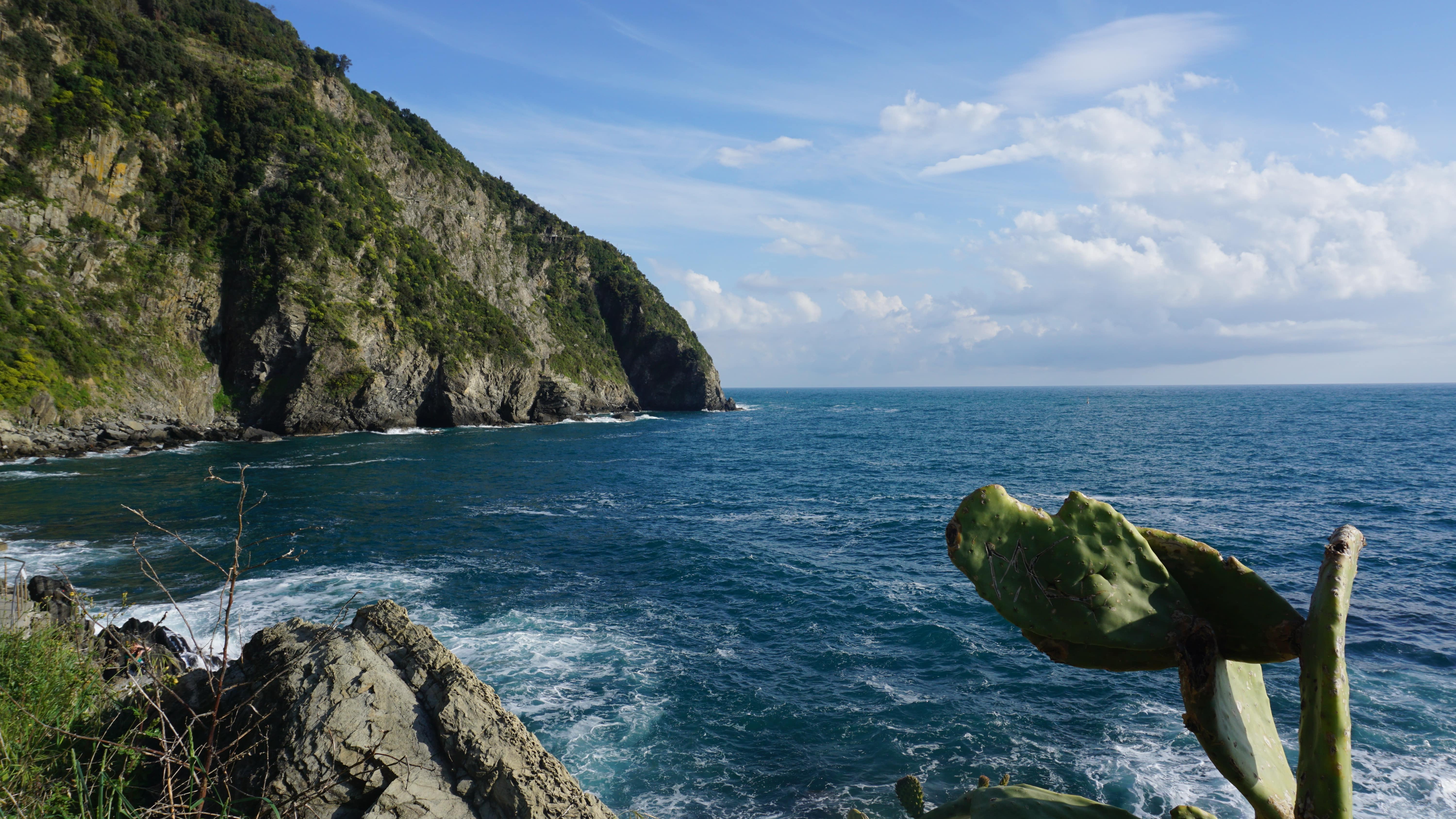 Cliffs and sea, Cinque Terre, Italy, STOCK