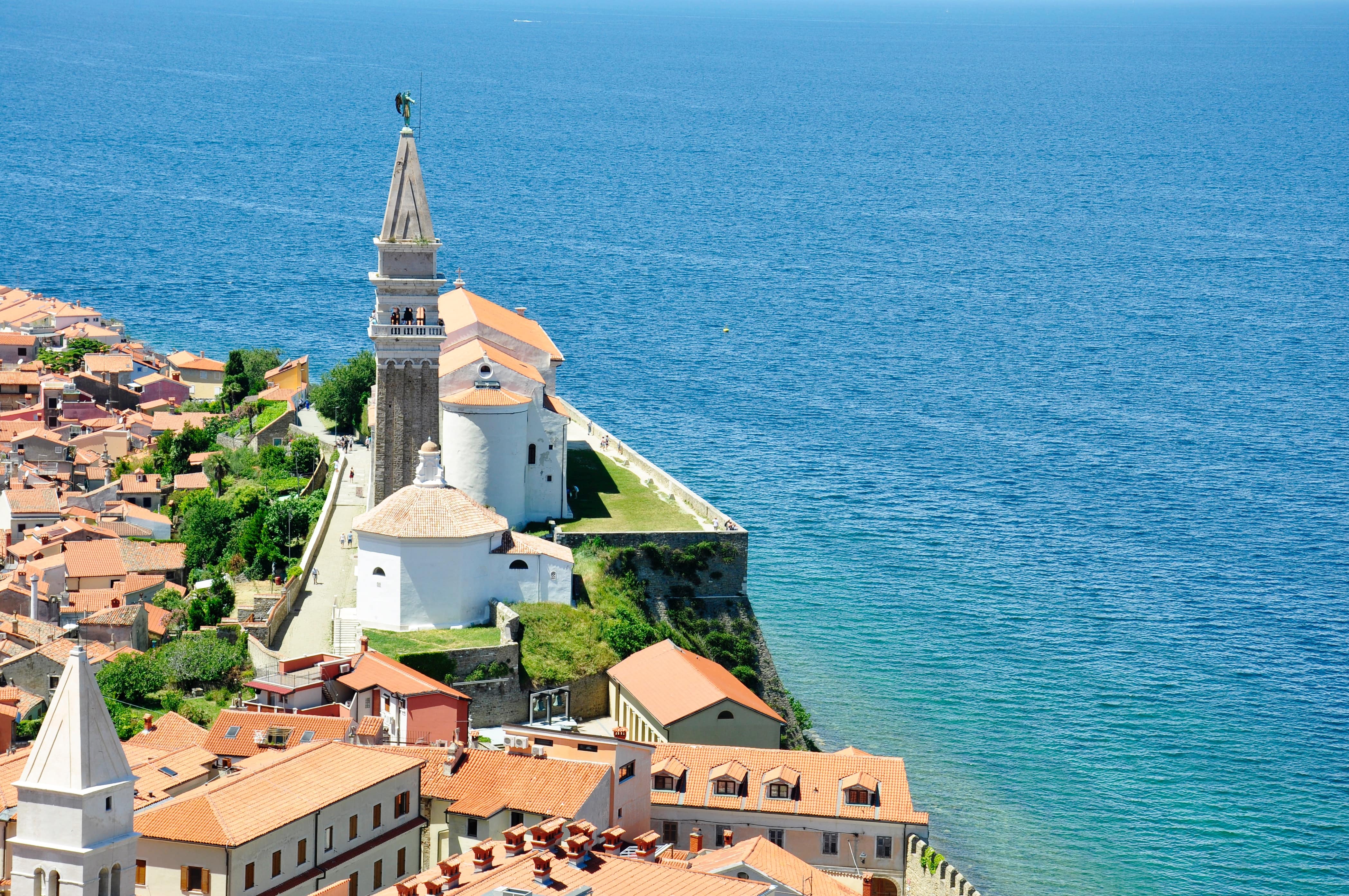 Stock image - Coastal beach town - Izola, Slovenia - Photo by Alex Block on Unsplash