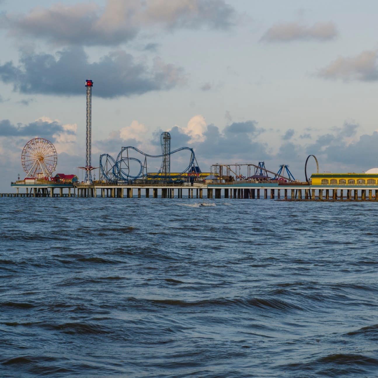 The famous Pleasure Pier in Galveston