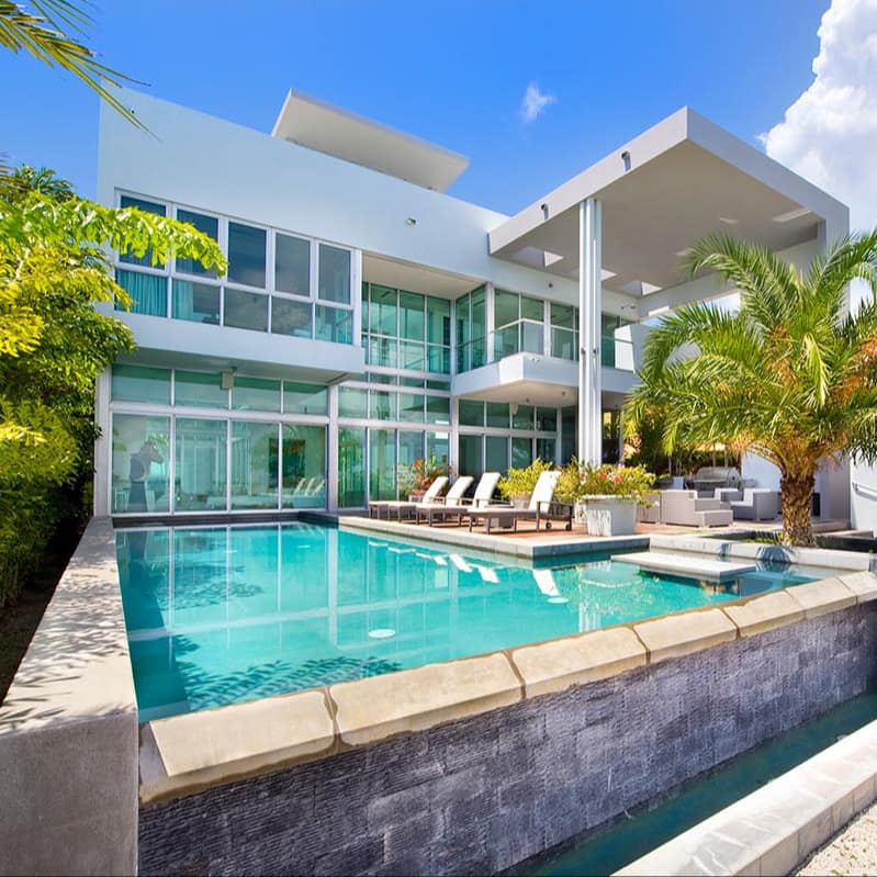 An uber-chic Miami villa with an infinity pool and minimalist design styles