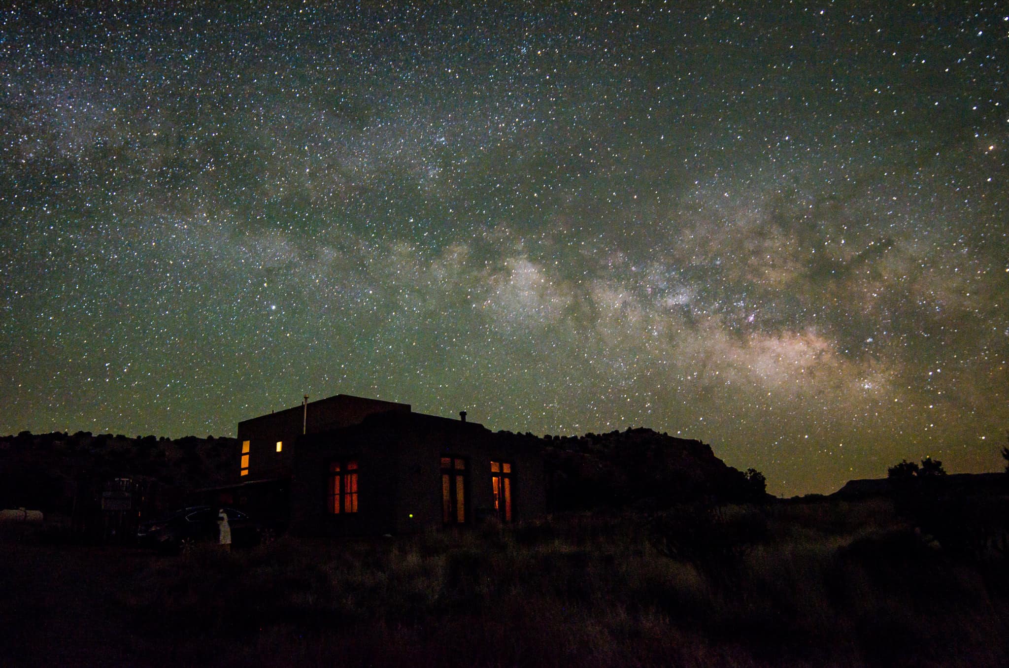 This home sits on 28 acres in the beautiful Galisteo River Basin