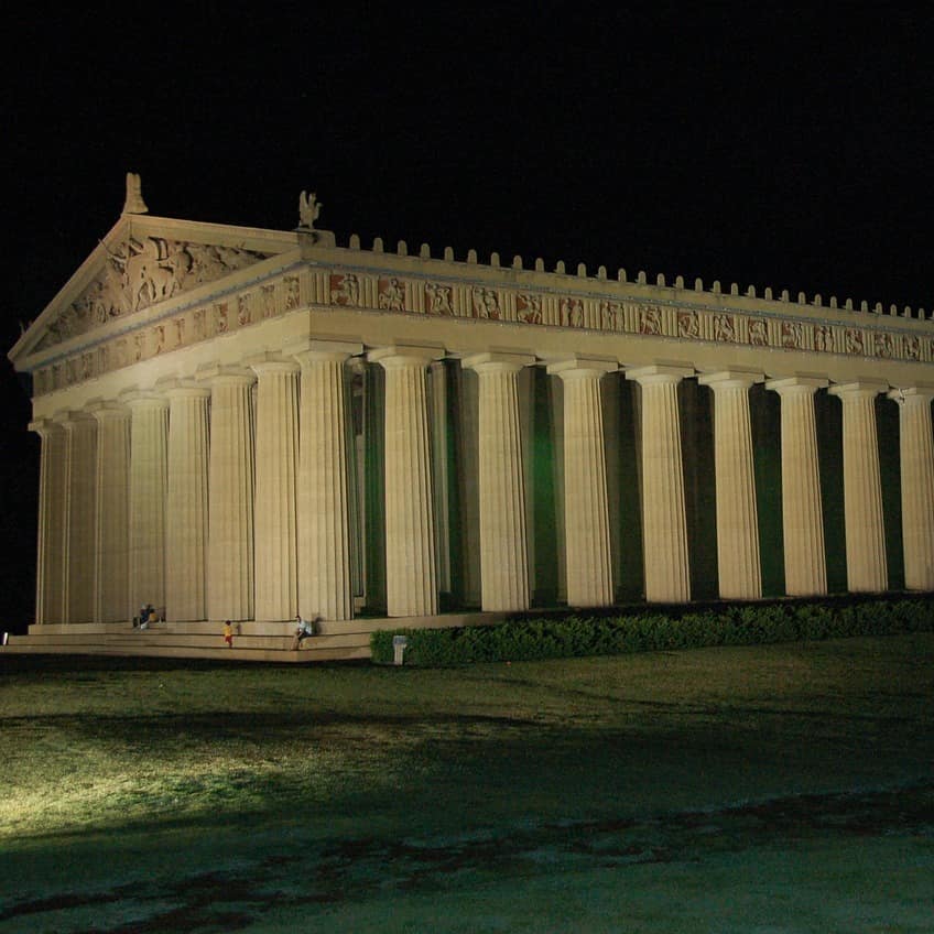 A full-scale replica of Greece's Parthenon in Nashville