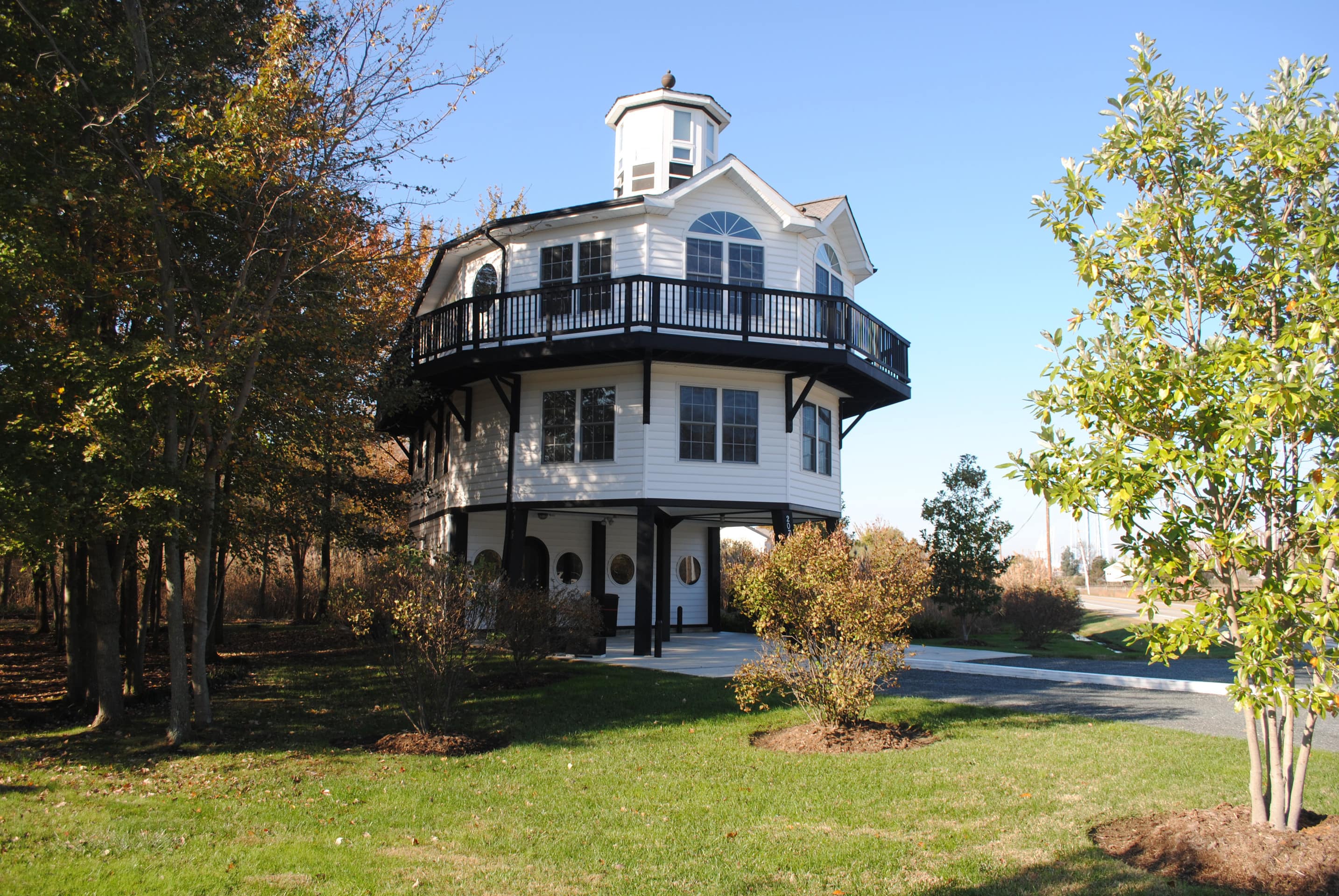 This lighthouse in Rock Hall features three floors and an elevator