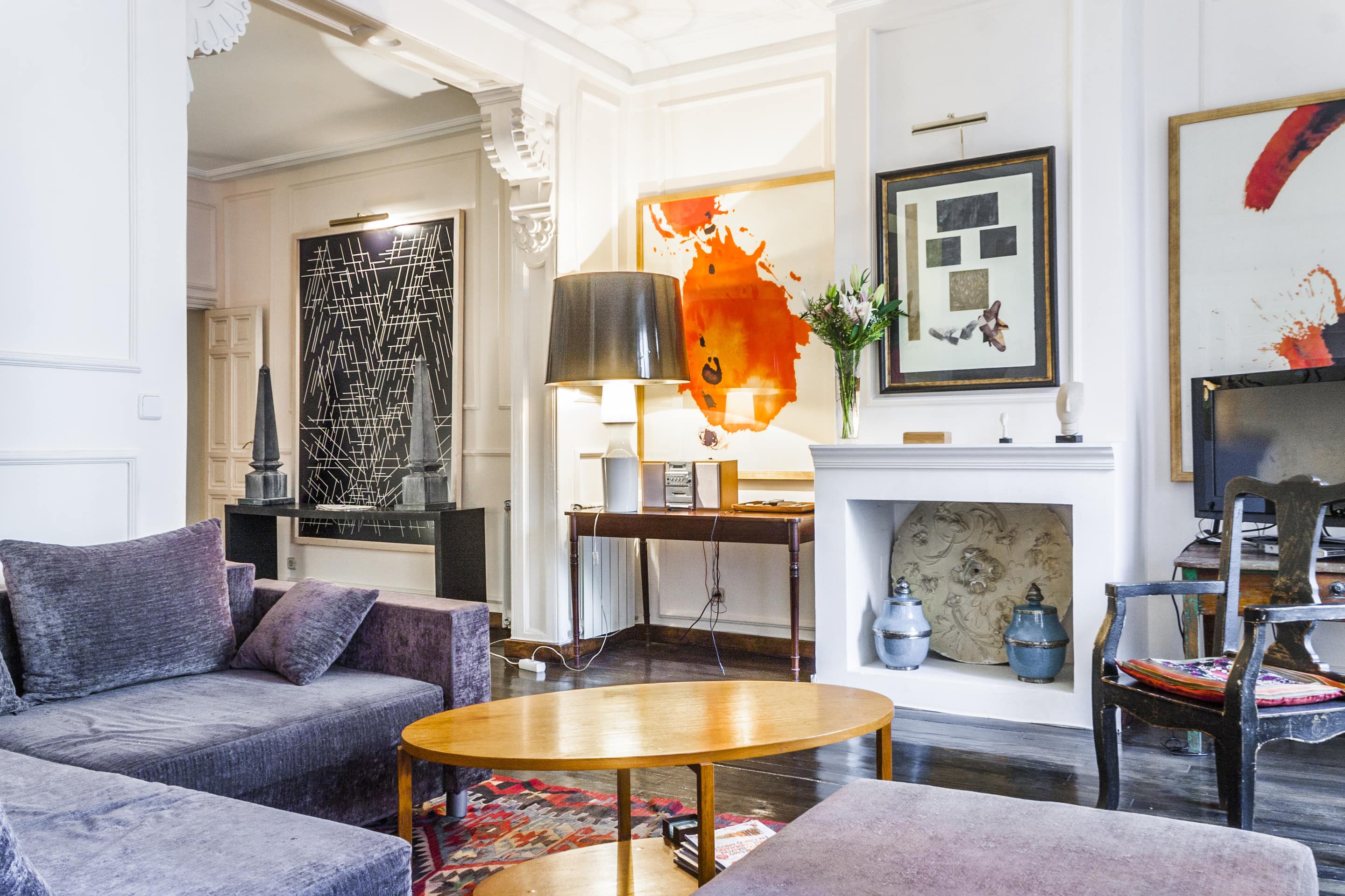 This three-bedroom apartment is located directly across Plaza Mayor