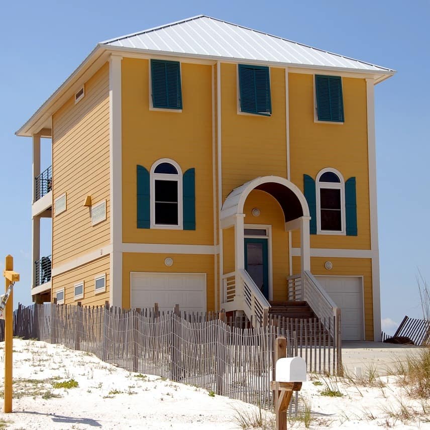A beach home for rent on the white sands of Florida