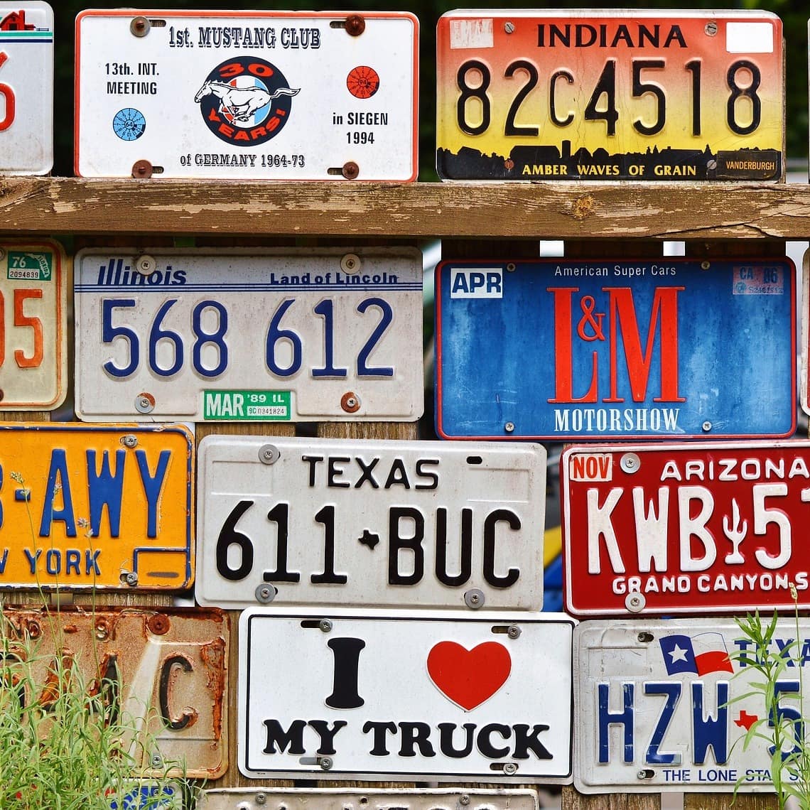 US car license plates