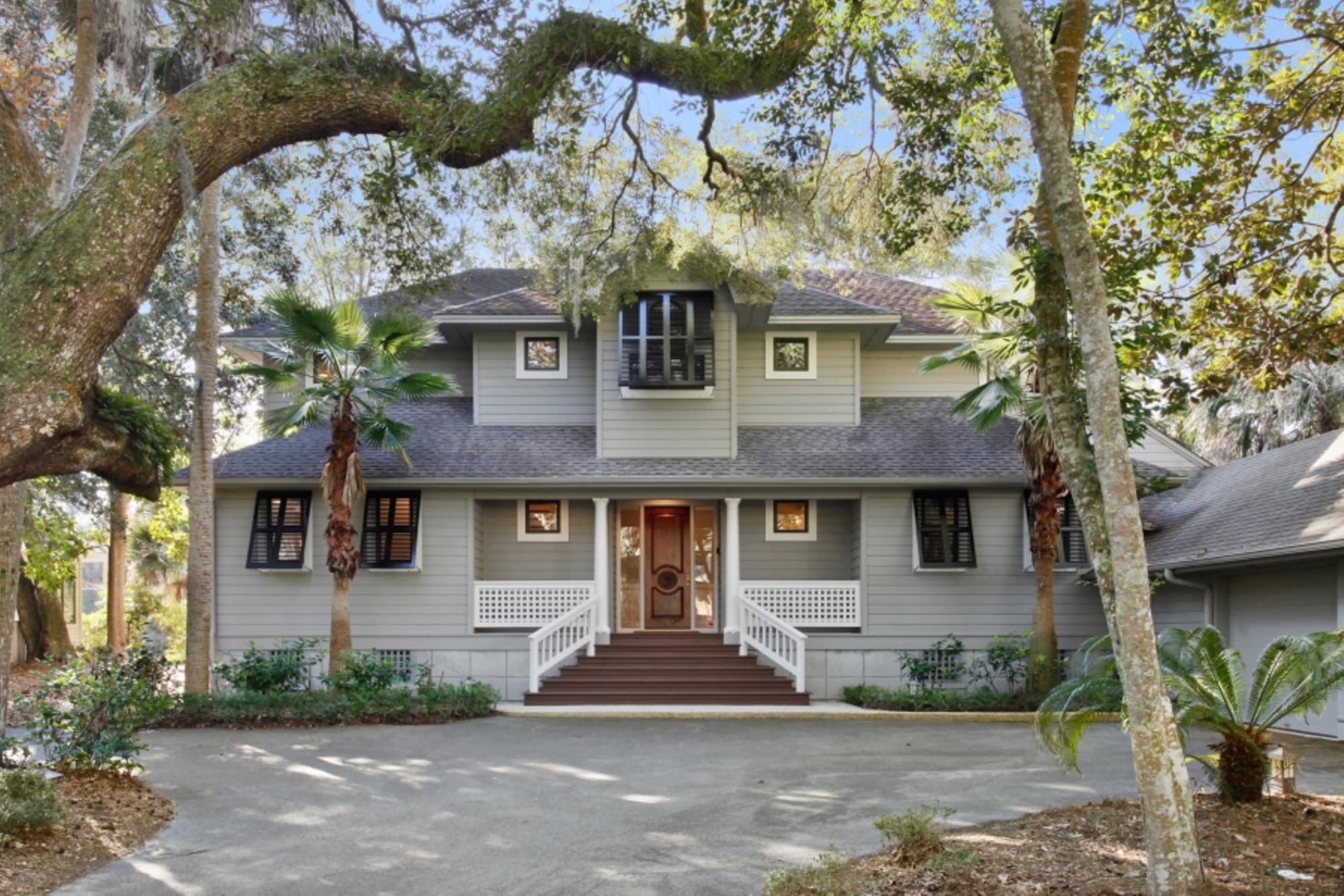 This is a giant beach home on Edisto Island in South Carolina.