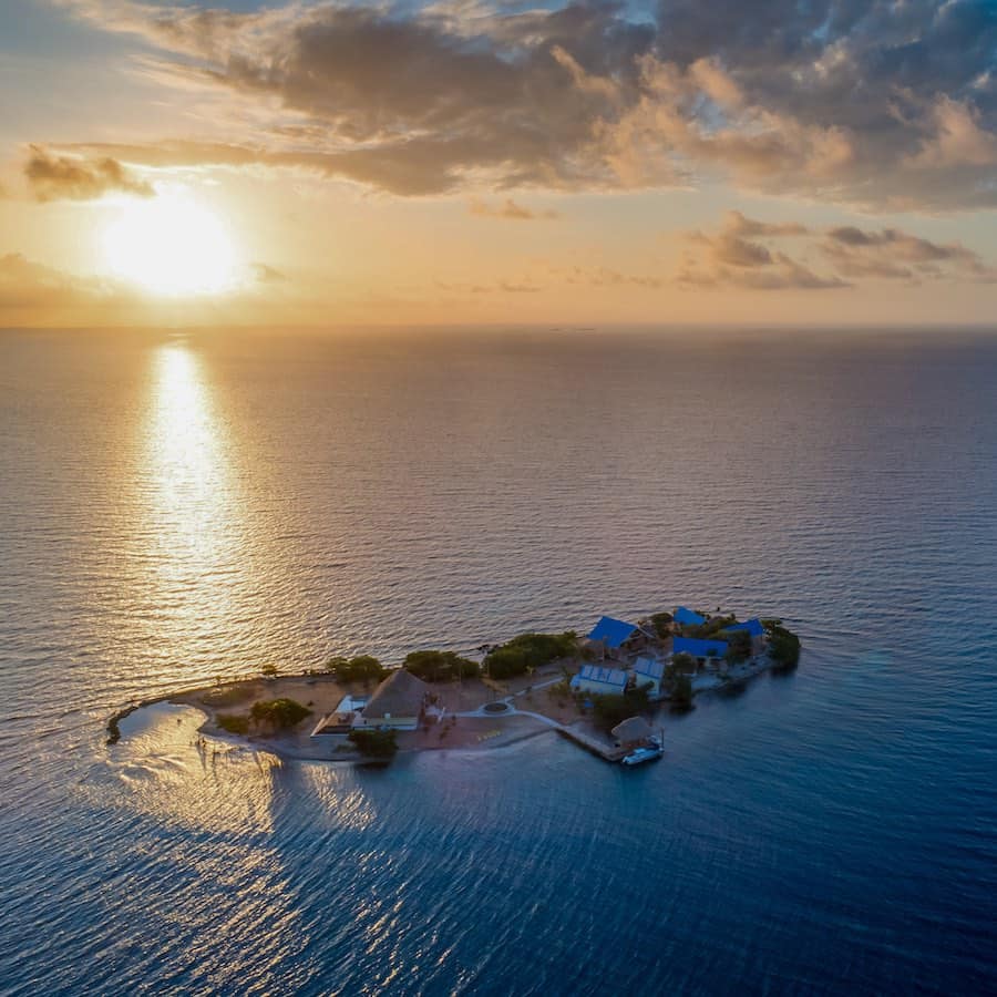 Surrounded by a rare coral reef, this brand new private island is located off the coast of Placencia, Belize