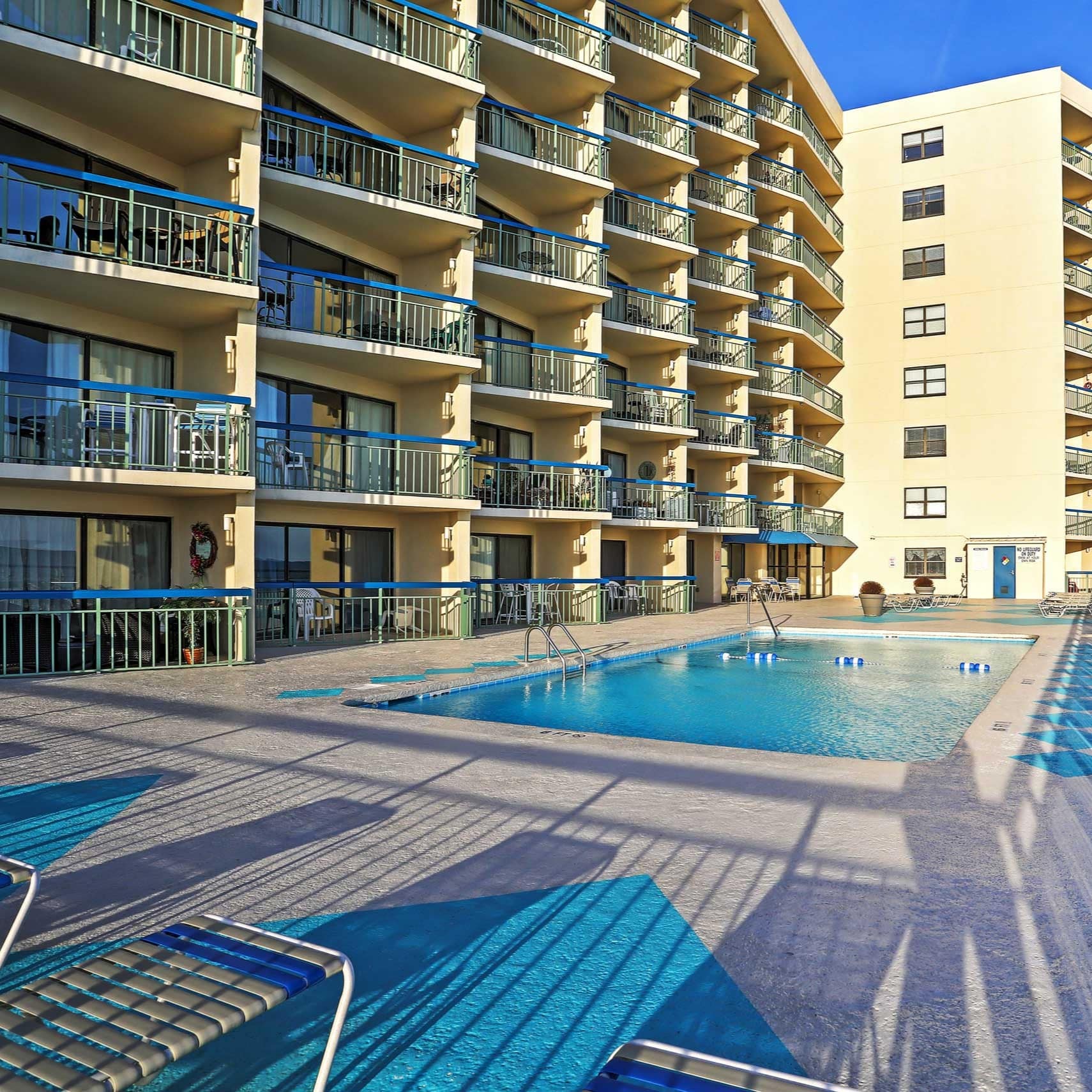 A North Myrtle Beach condominium with a pool and a beachfront location