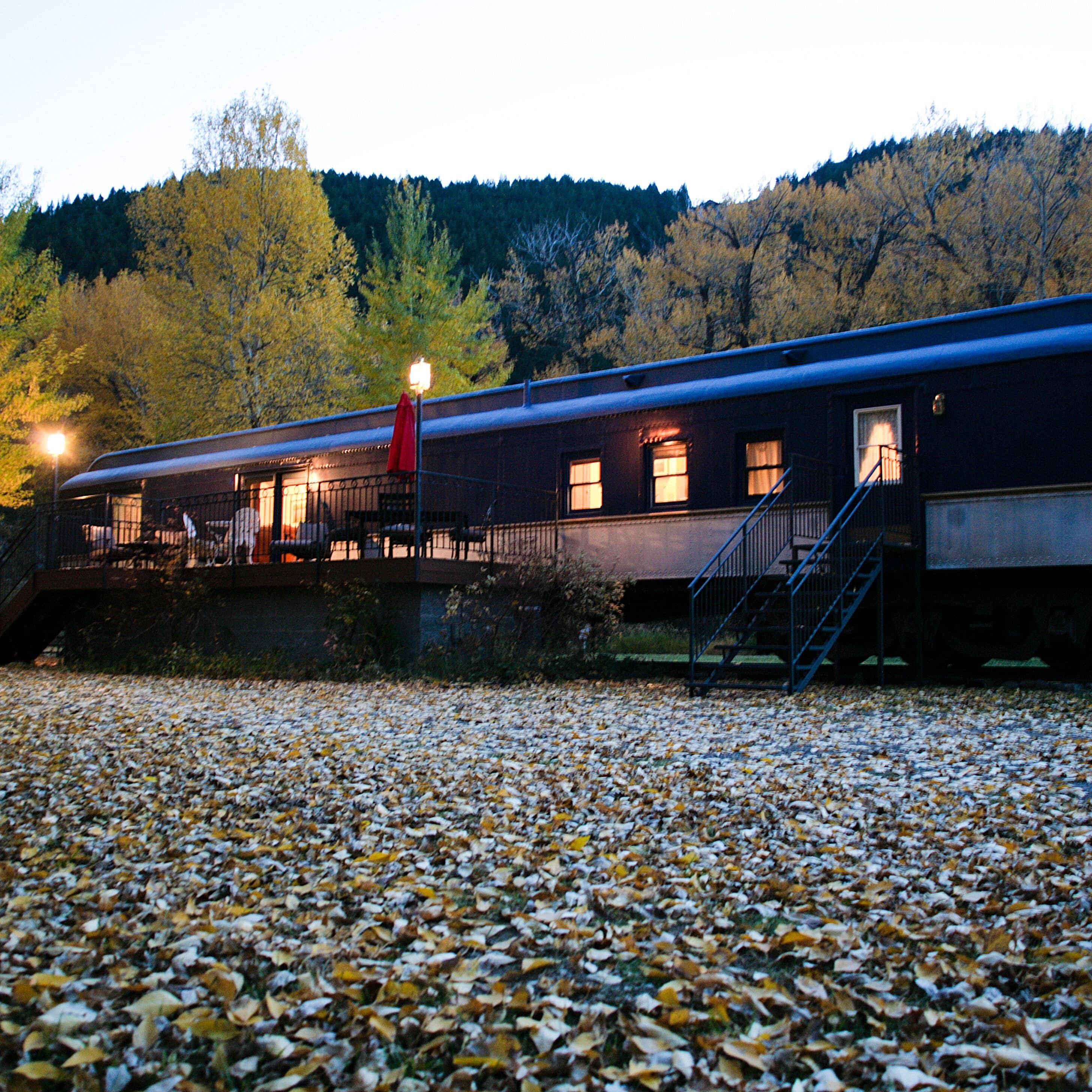 A converted train carriage makes for an unforgettable vacation in Yellowstone